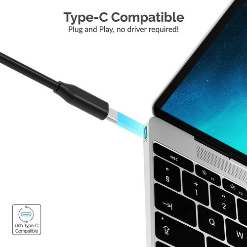 Usb C Hub Adaptador 6 En 1 Hdmi 4k Usb 3.0 Lector Sd/microsd