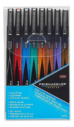 Set 8 Tiralíneas Colores Prismacolor Premier Punta 005