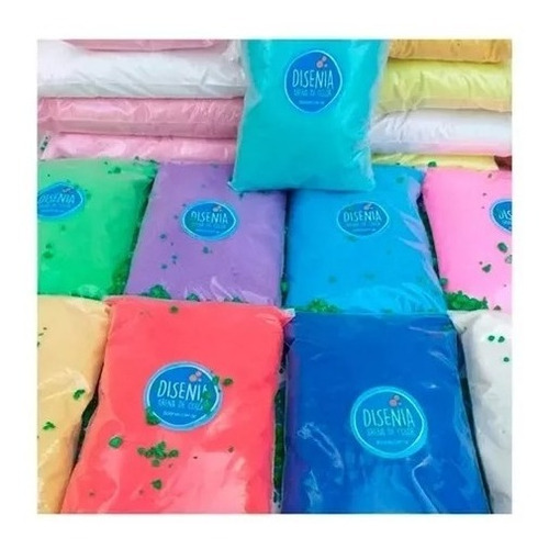 Imagen 2 de 6 de Arena De Color Decorativa Decoración Terrarios 1kg Disenia