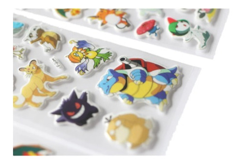 Imagen 2 de 5 de Pokemon Stickers Set De 6 Unidades Surtido Aleatorio