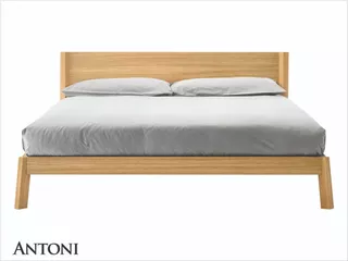 Cama Queen Size , Madera Pino , Modelo Antoni