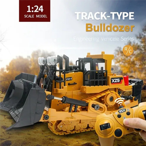 . 2.4g Bulldozer Sobre Orugas Juguete Infantil Control