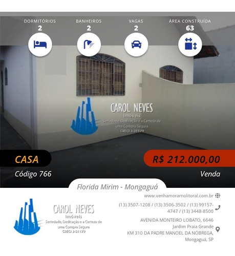 Imagem 1 de 14 de 766 - Casa 2 Dormitórios Financiamento Bancário Mongaguá