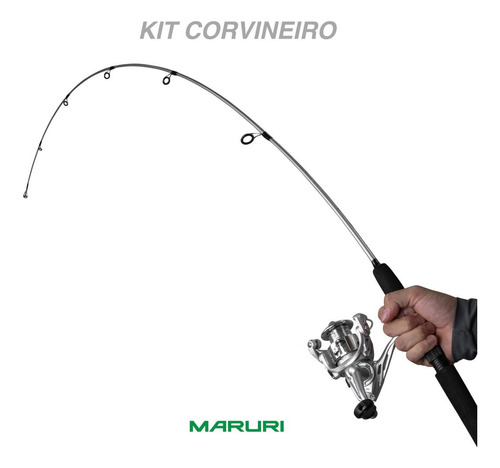 Conjunto Vara Maruri Corvineiro + Molinete Safari Max 2000 Bordô