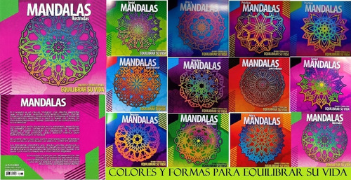 Lote X 12 Libros Para Pintar Mandalas