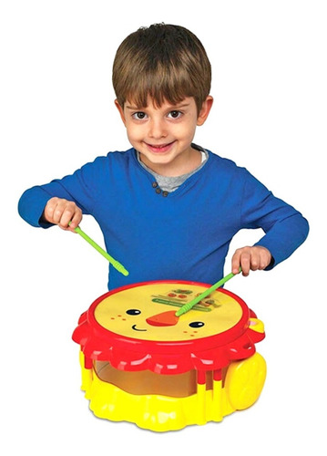 Instrumentos Bombo Flauta Pandereta Maraca Fisher Price Reig