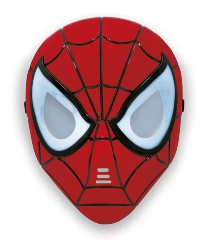 Mascara Spiderman Con Luz Marvel Hombre Araña Ditoys