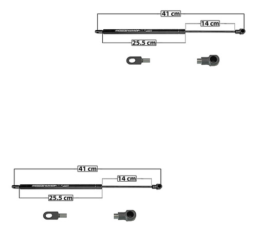 2-amortiguadores Para Vidrio Spart Nissan Armada 04-08