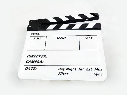 Claqueta Acrílica Para Mesa De Tableta De Cine De La Serie D