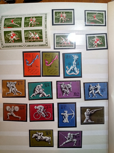 Lote 86 Estampillas Extranjeras Olimpíadas Moscu 1980 (Usado)