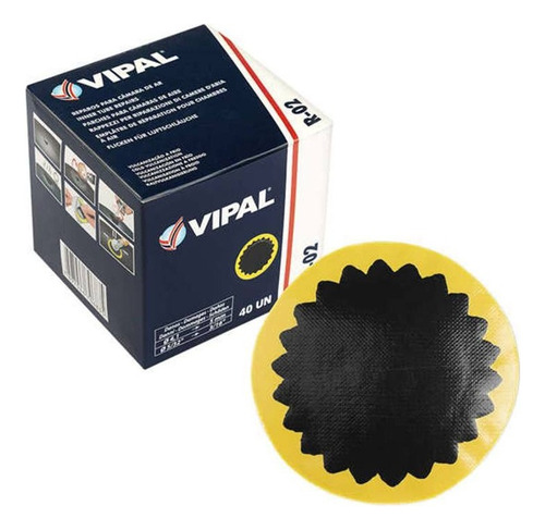 Parche Vipal R02 Para Reparación De Neumáticos 120 Unidades