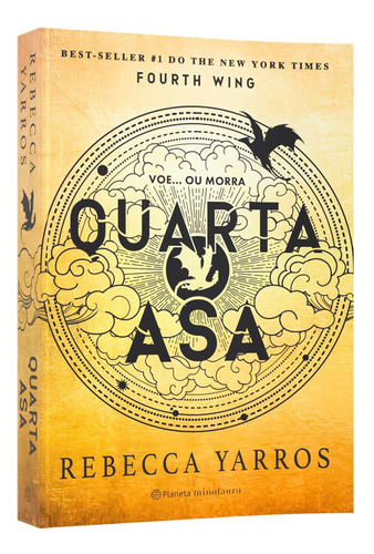 Livro Quarta Asa, Livro 1 Da Série O Empyriano, Capa Mole, Best-seller #1 Do The New York Times, Um Dragão Sem Seu Cavaleiro É Uma Tragédia, Um Cavaleiro Sem Seu Dragão É Um Homem Morto,rebecca Yarros