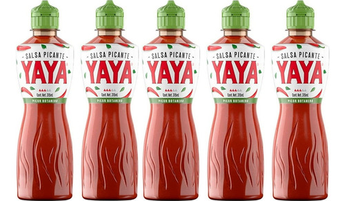 Salsa Picante Yaya Picor Botanero 315 Ml 5 Pz