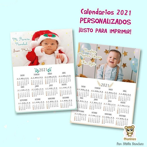 Calendario 2020 Imprimible A4 Con Foto Y Frase Que Quieras