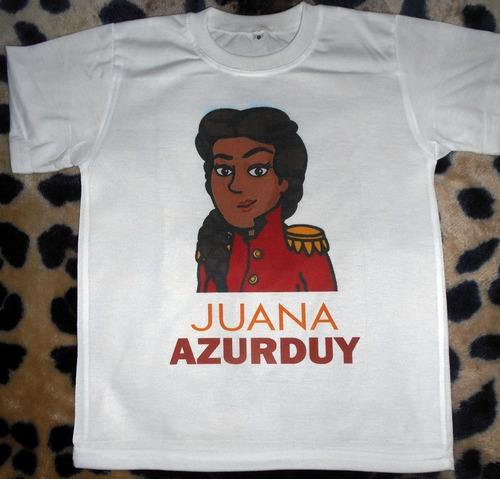Imagen 7 de 10 de Remeras Niños De Zamba, Niña, S. Martin, Belgrano, Paka Paka