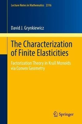 Libro The Characterization Of Finite Elasticities : Facto...