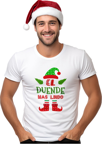 Preciosas Playeras De Duende Navideño