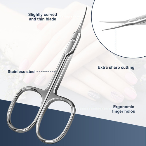 Tijeras Para Cutículas De Acero Inoxidable, Multiusos, Uñas