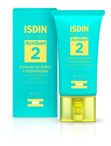 Crema facial Isdin Acniben Shine Control, 40 ml, Tiempo de aplicación: día/noche, tipo piel grasa