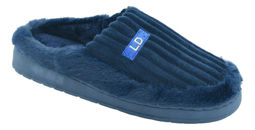 Pantufla Piel Sintetica Base Goma Importada Hombre Ld