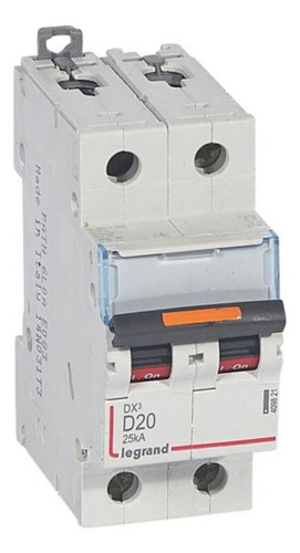 Interruptor Automatico 2p 20a Curva D 25ka Ref 409821 Legran