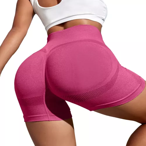 Leggins Deportivo Mujer Levanta Cola Contol Abdomen Color Rosa