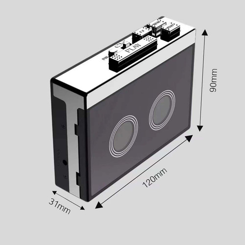 Walkman Toca-fitas Rádio Fm Estilo Retrô Walkman Para