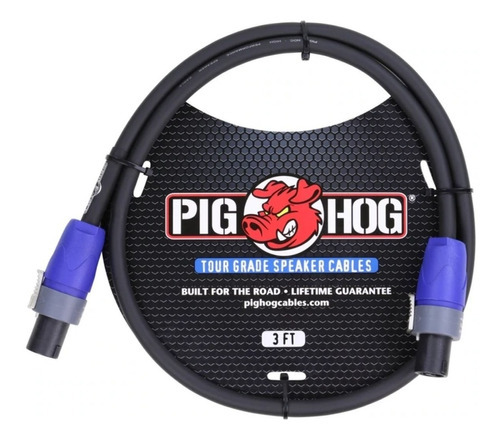 Cable Pig Hog para altavoz, 91 cm, conector Speakon