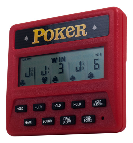 Trademark Global Juego De Poker Electrónico De Mano, 5 En .