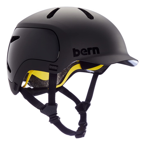 Bern, Watts 2.0 Casco De Bicicleta, Mips Negro Mate, Mediano