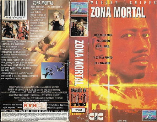 Zona Mortal Vhs Wesley Snipes Gary Busey Drop Zone