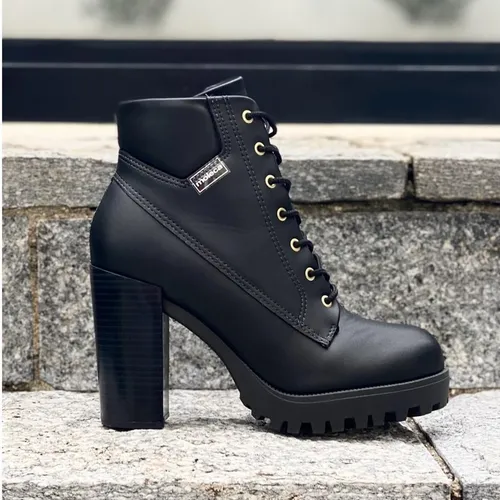 Bota coturno moleca preta sales