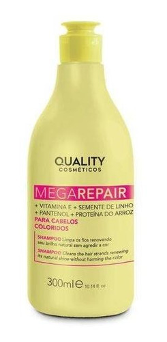 Shampoo Para Cabelos Coloridos Mega Repair 300ml Quality