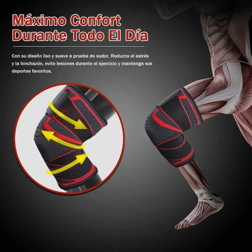 Deportiva Compresión De Elásticas Rodilleras De Par 1