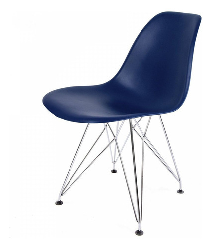 Cadeira Eames Pp Eiffel Cor Azul Estrutura Da Cadeira Azul-bic