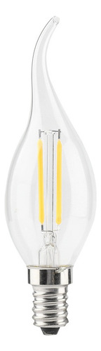Bombilla E14 2w Led Lámpara Vela Forma Llama Blanco Cálido I