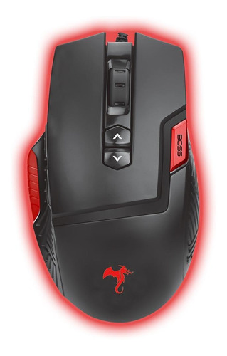 Mouse Game Kolke  Dragon Series Kit + Pad Fury Kgk-349 Negro