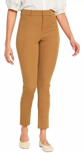 Pantalon Mujer Old Navy Pixie Tiro Alto Café