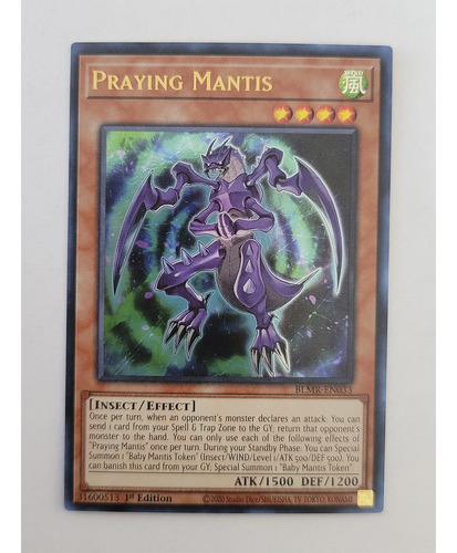 Yugioh Praying Mantis - Blmr-en033 - Ultra Rare 