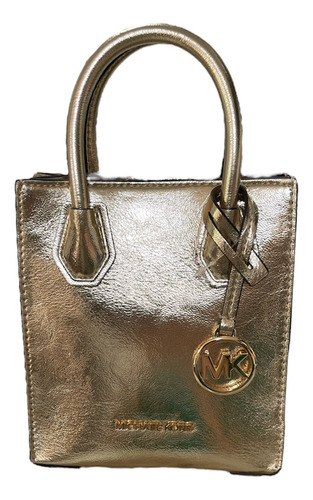 Bolsa Michael Kors 100% Original Mercer Xs Pale Gold