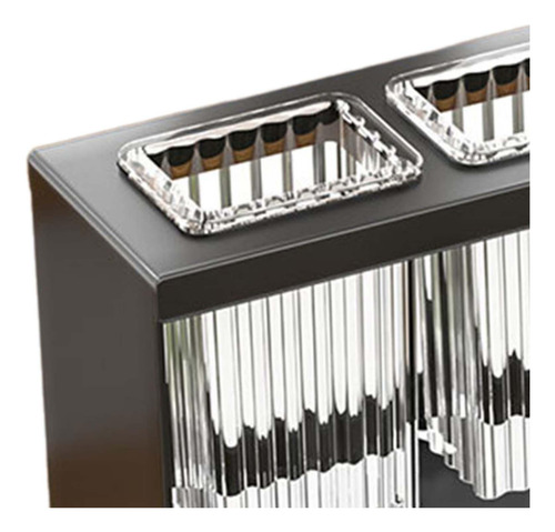 Soporte Para Utensilios Con Compartimento, Escurridor Negro