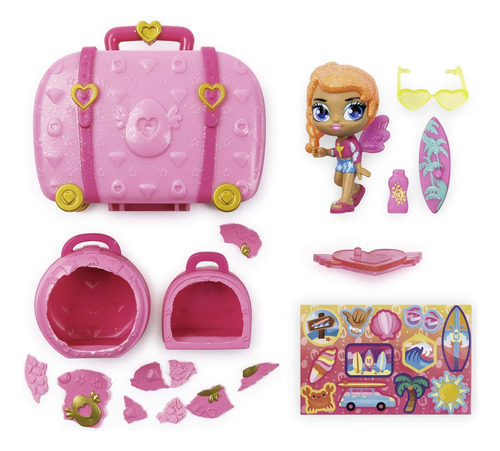 Hatchimals Pixies Vacay Style Rosa Con Accesorios Sorpresa