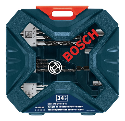 Set De Brocas Y Puntas Bosch X-line 34 Piezas