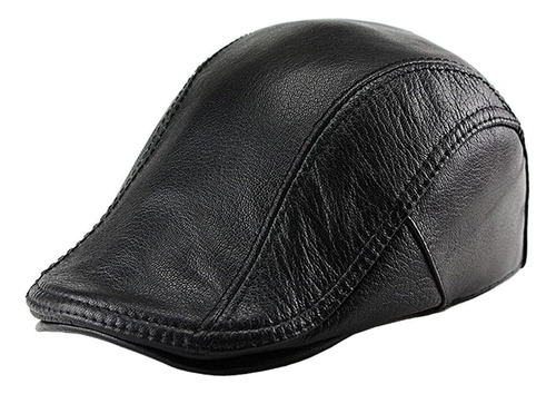 Gorra Plana De Piel De Cordero Para Hombre Gatsby Newsboy So