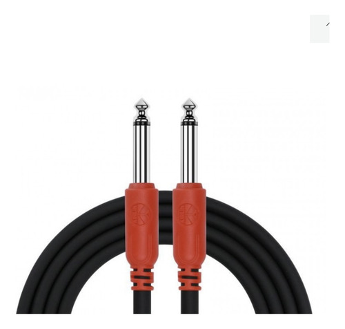 Cable Instrumento Plug 6,3 Mono A 6,3 Mono 3m Negro C Rojo
