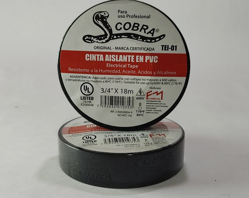 Teipe Cobra Original 3/4  X 18 M (10und)