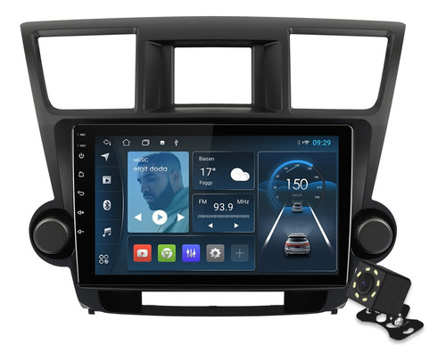 Estéreo Android Para Toyota Highlander 2008-2013 Cámara Gps
