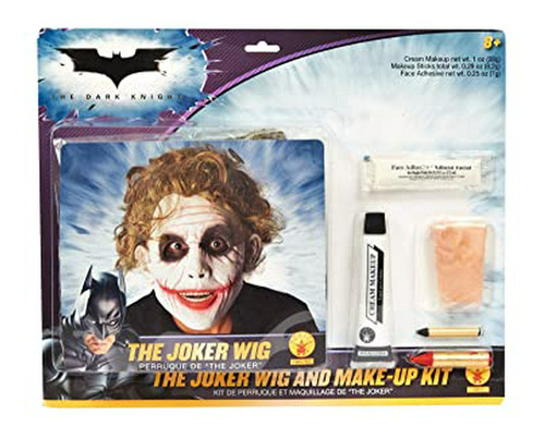 Kit De Peluca Y Maquillaje Joker Deluxe
