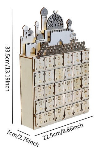 Calendario De Adviento De Ramadán Led, Decoración De Eid