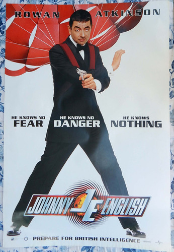 Johnny English Rowan Atkinson Poster Cine Original 100x70  